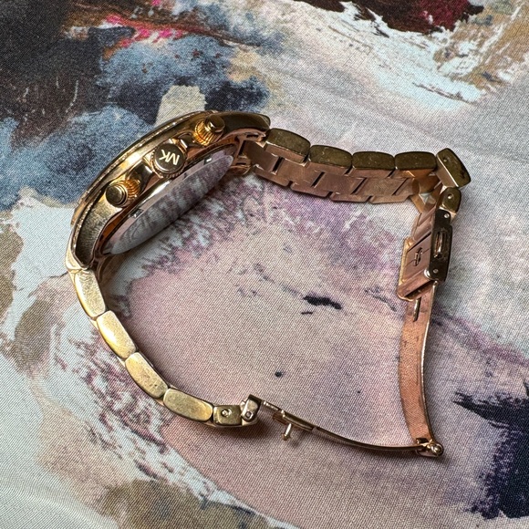 MICHAEL KORS MK5263 Blair All Rose-Gold 39mm Chronograph Watch w/ new battery! - Picture 4 of 11